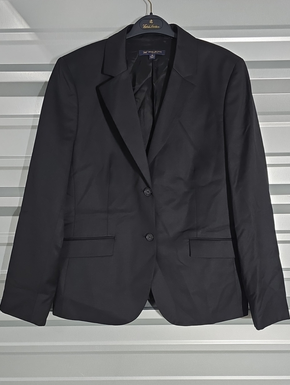 Brooks Brothers Black Women's Two-Button Suit Jacket